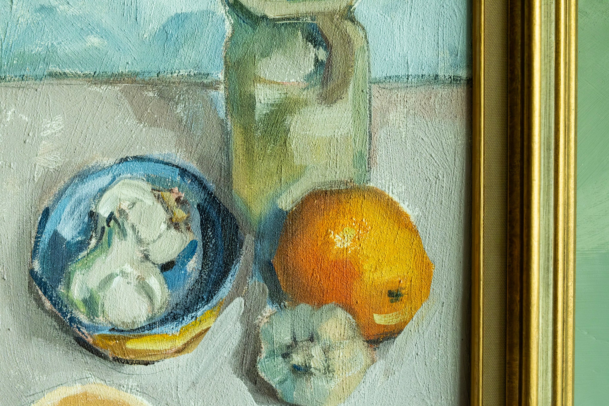 Still Life Painting VI by Chanel Kruezer in Vintage Frame 11" x 14"