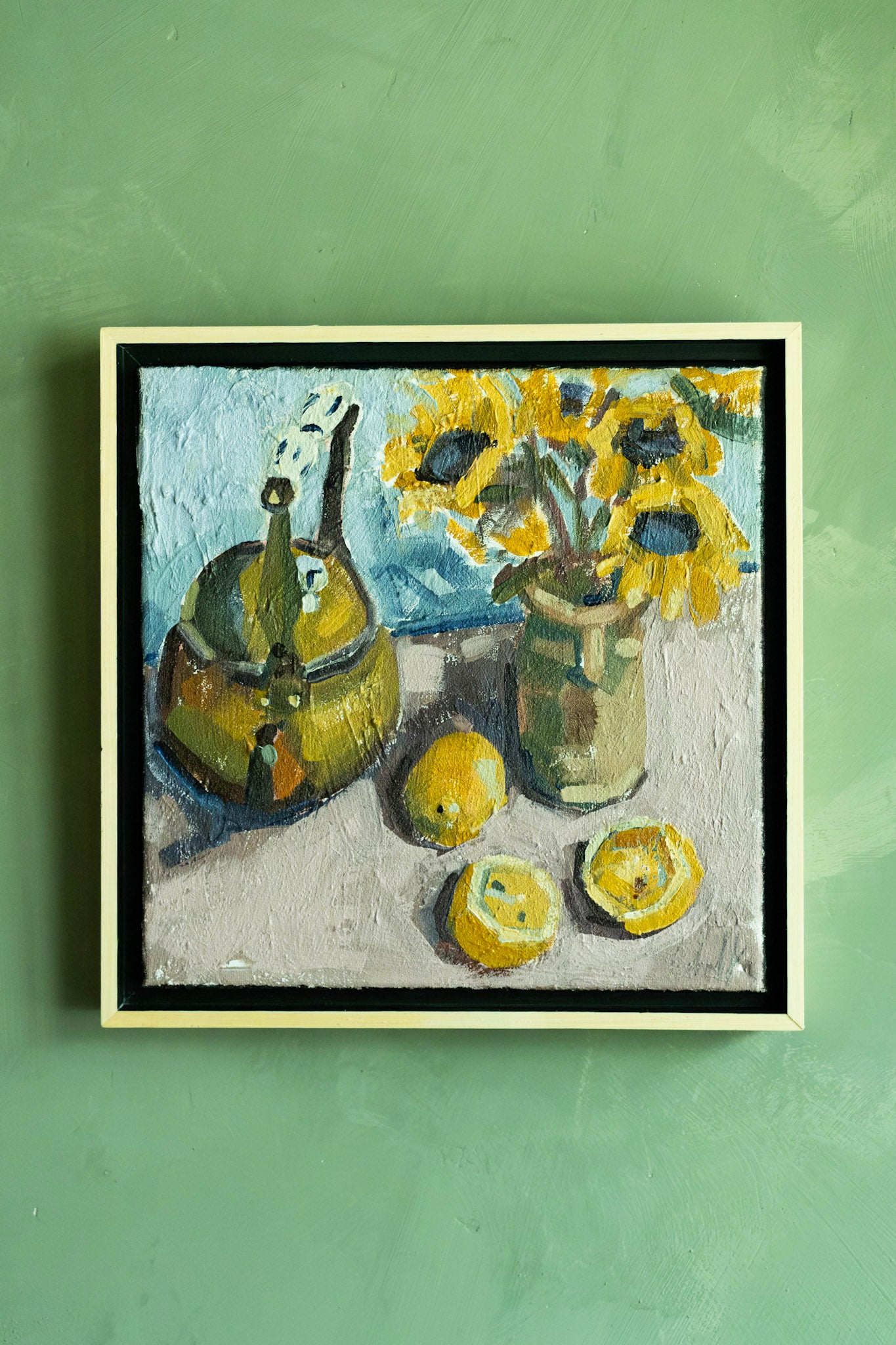 Still Life Painting I by Chanel Kruezer 12" x 12"