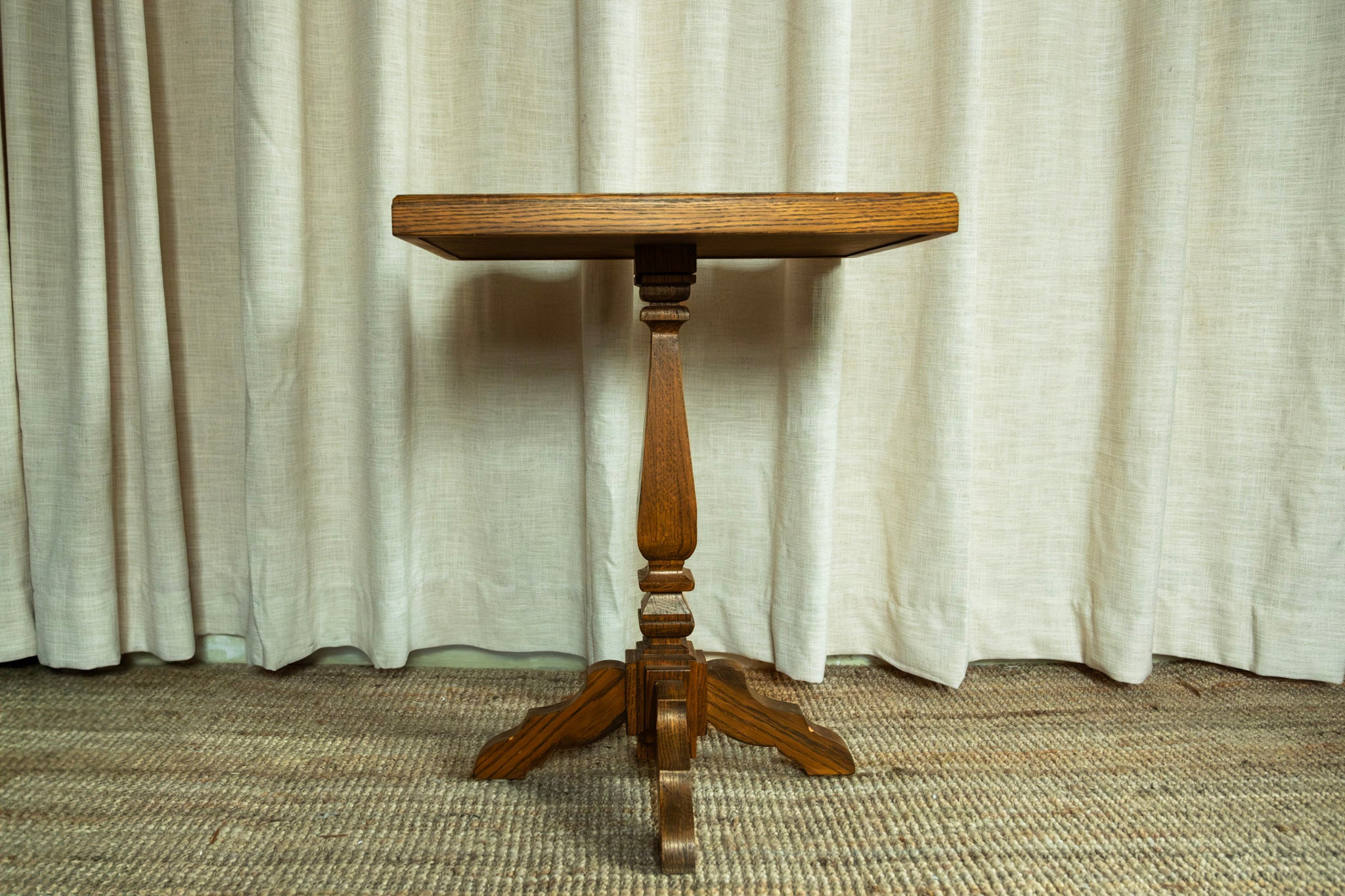 Rectangular Geometric Parquetry Side Table