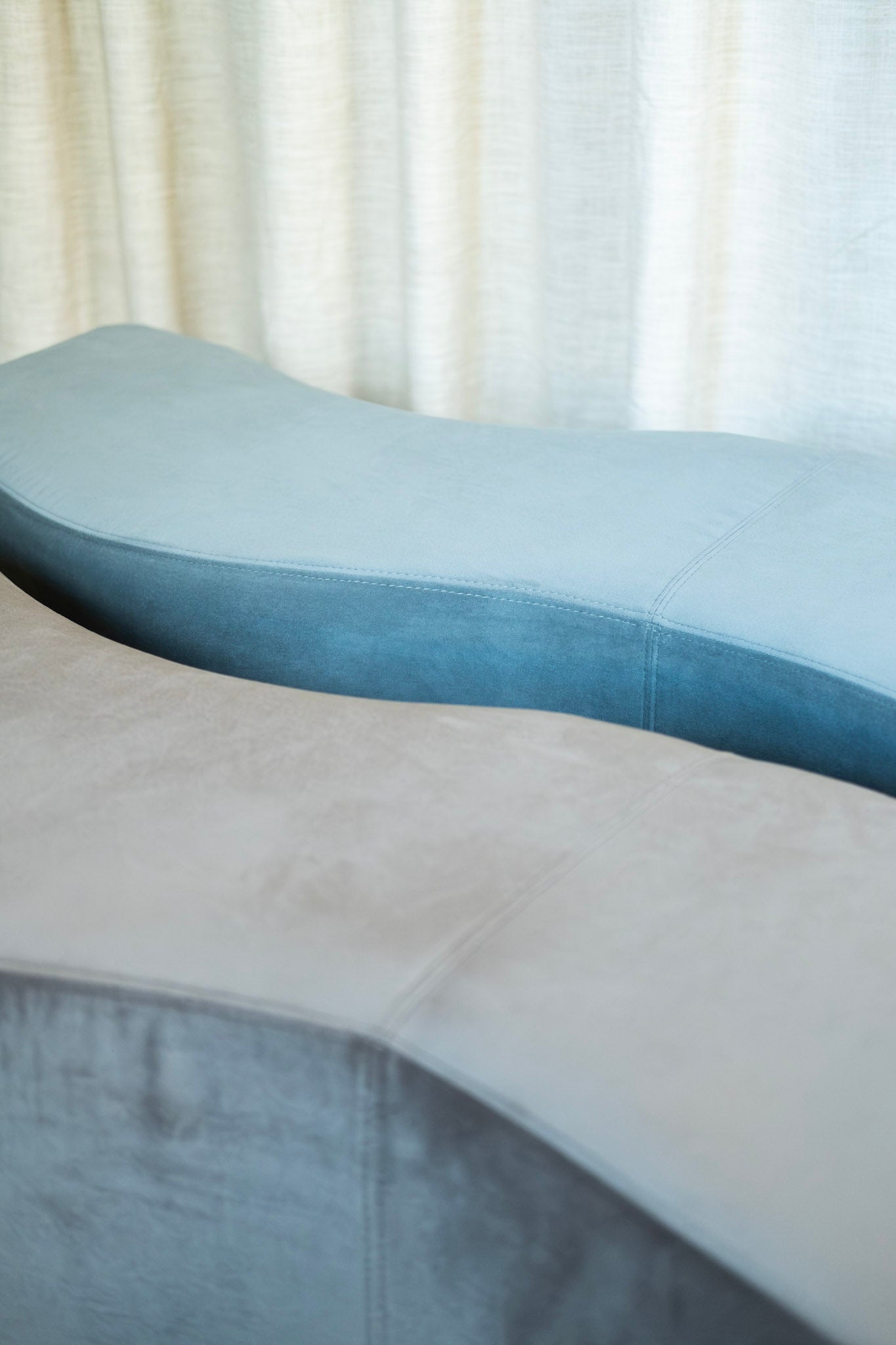 Post Modern Ripple Wave Bench by Laurinda Spear for Brayton International